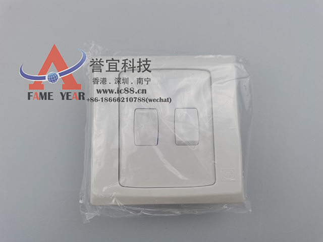 英国MK开关 S8872WHI  10轴2联2路SP平板开关